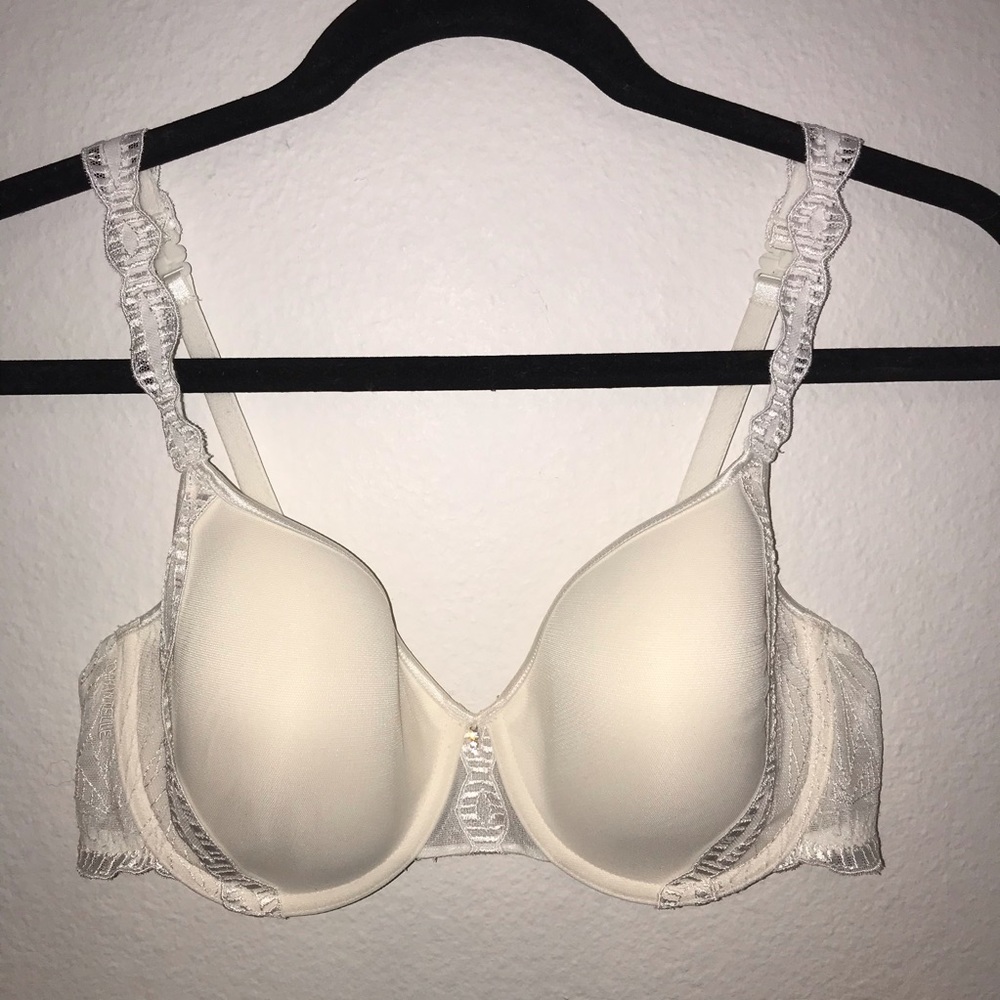 Chantelle detailed lace white/cream bra 34D